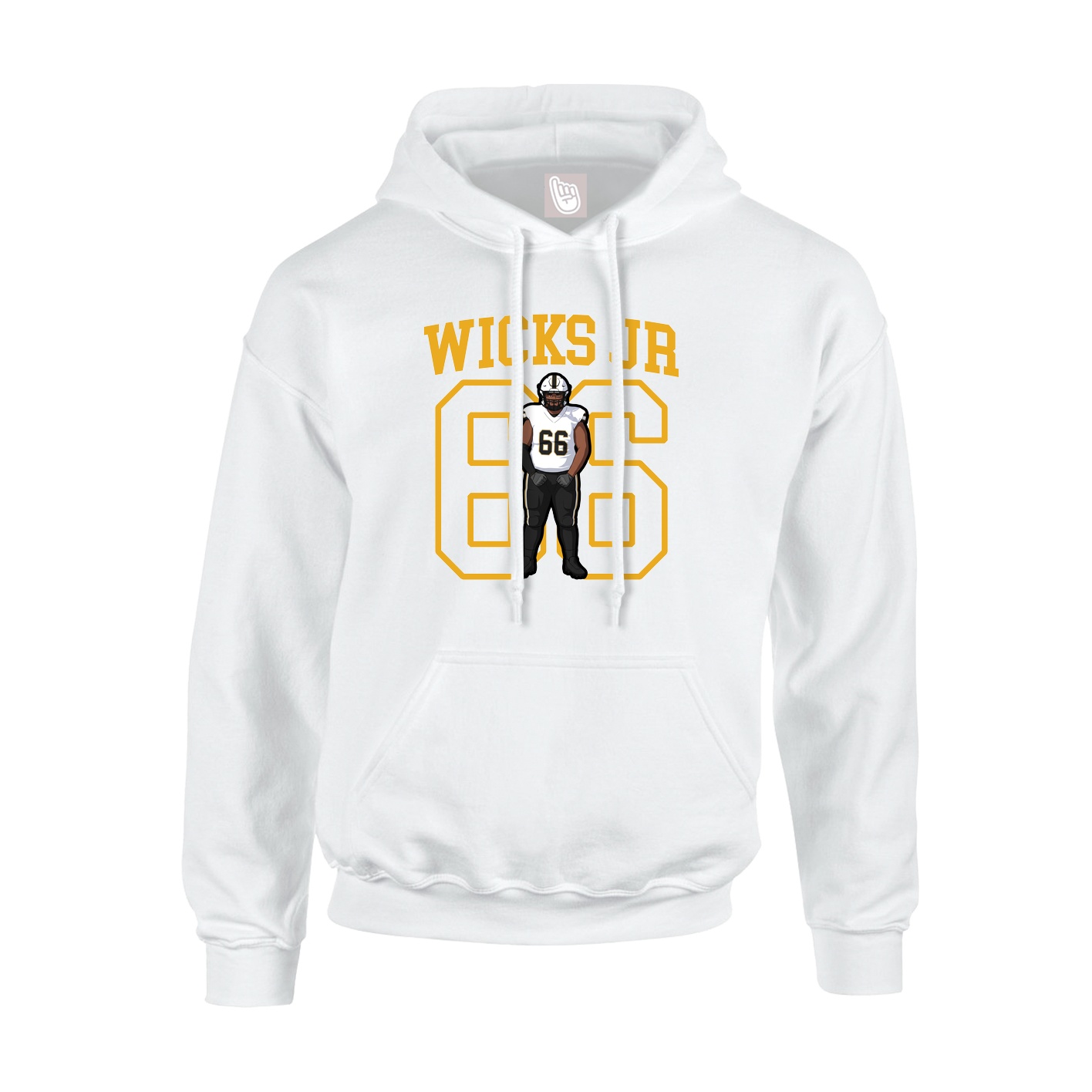 Hoodie — Shirsey in White