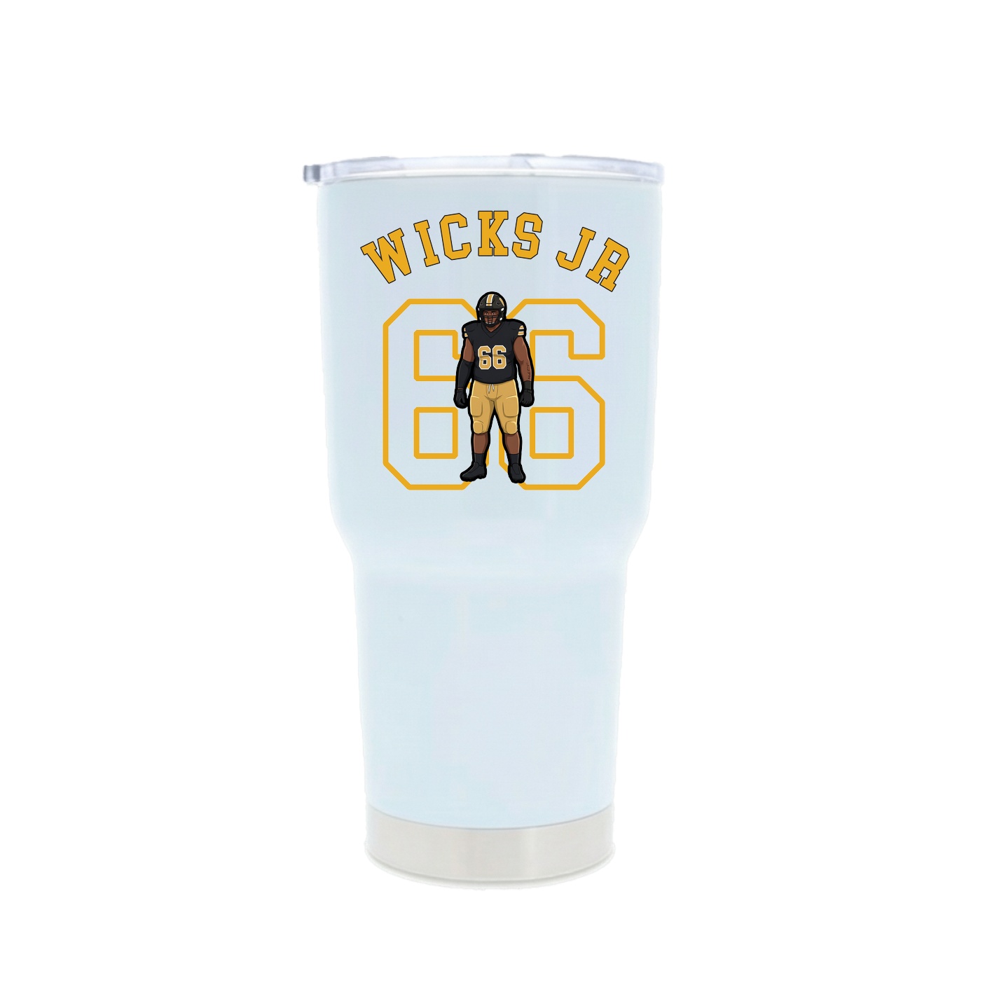 30oz Stainless Steel Tumbler — Shirsey Arch in White
