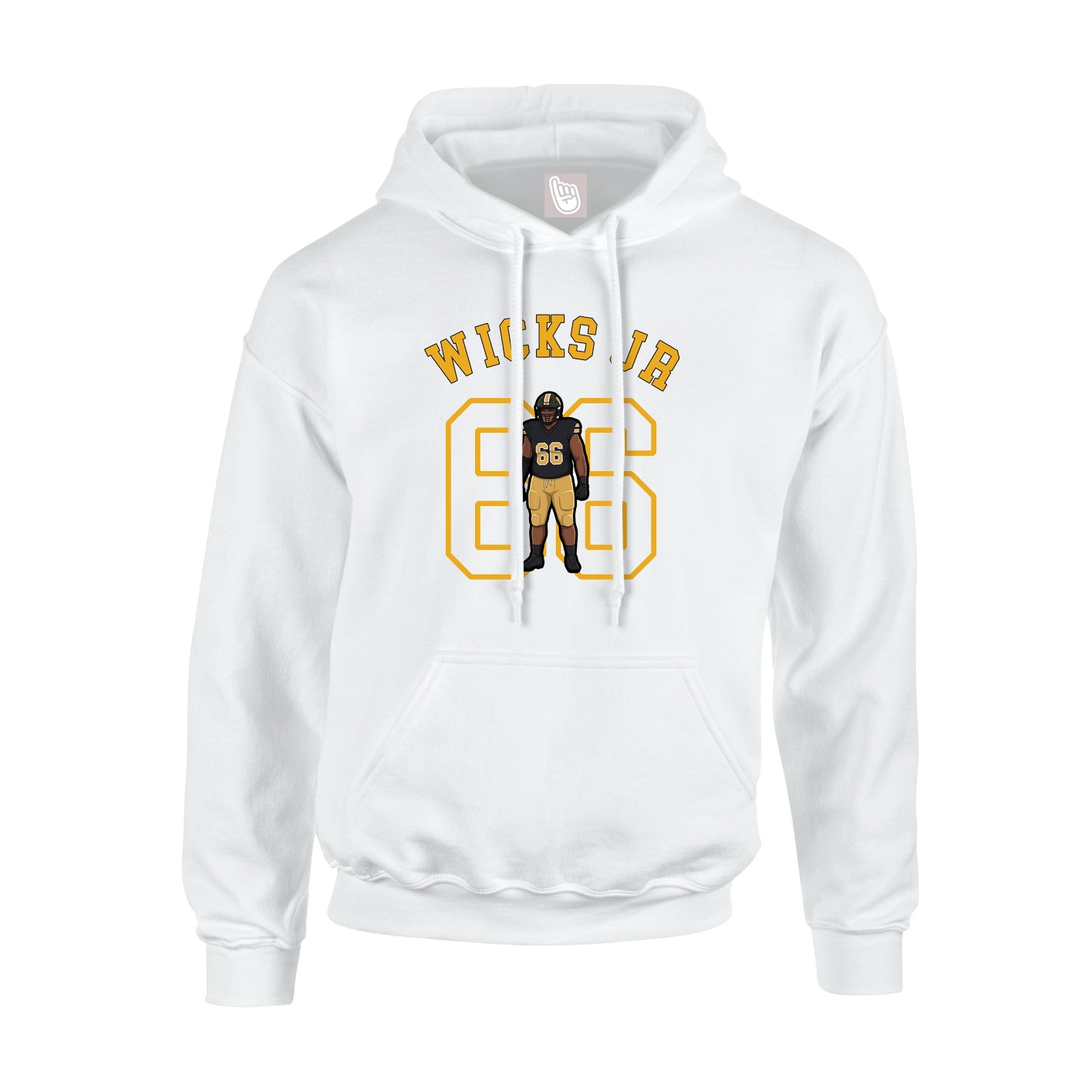 Youth Hoodie — Shirsey Arch in White