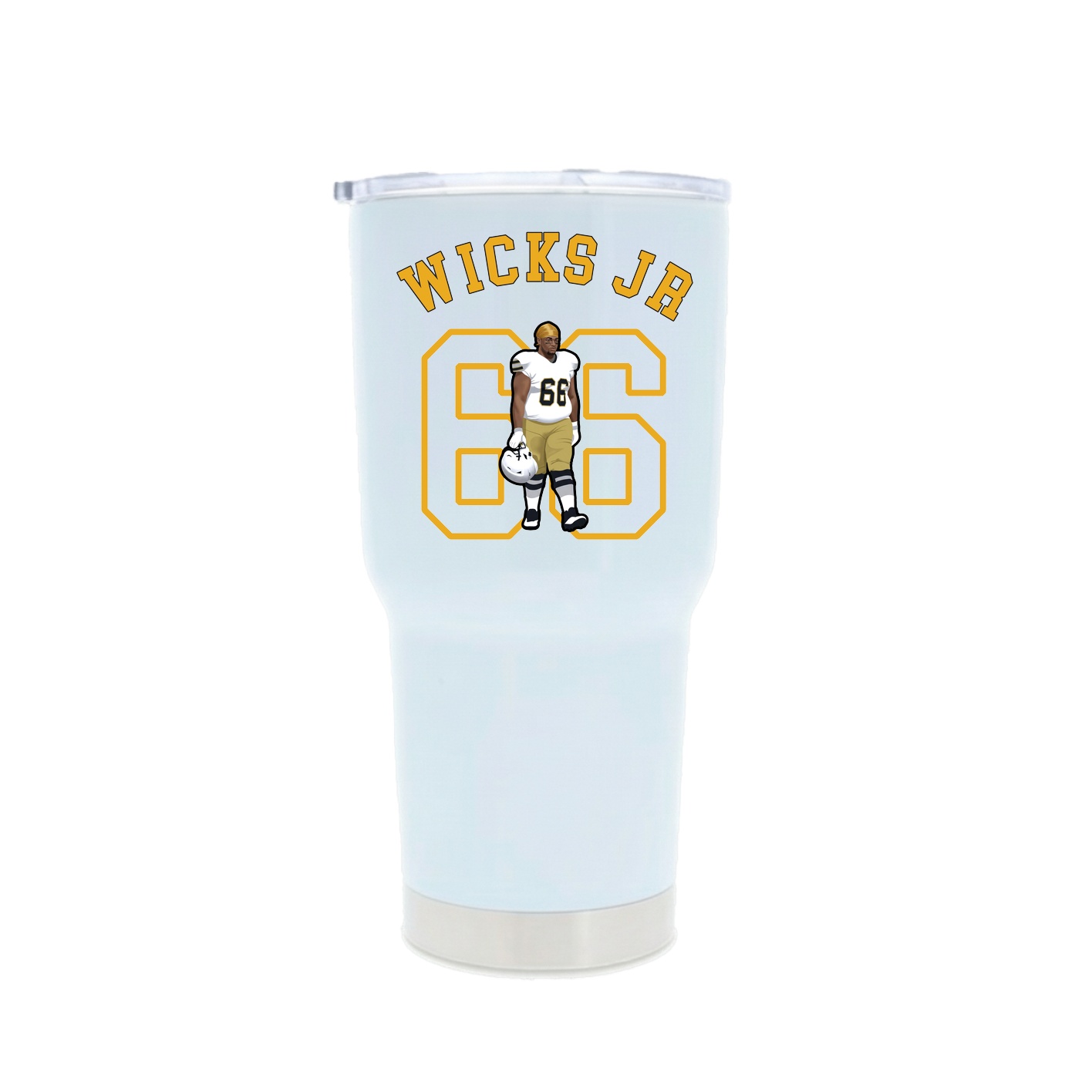 30oz Stainless Steel Tumbler — Shirsey Arch in White