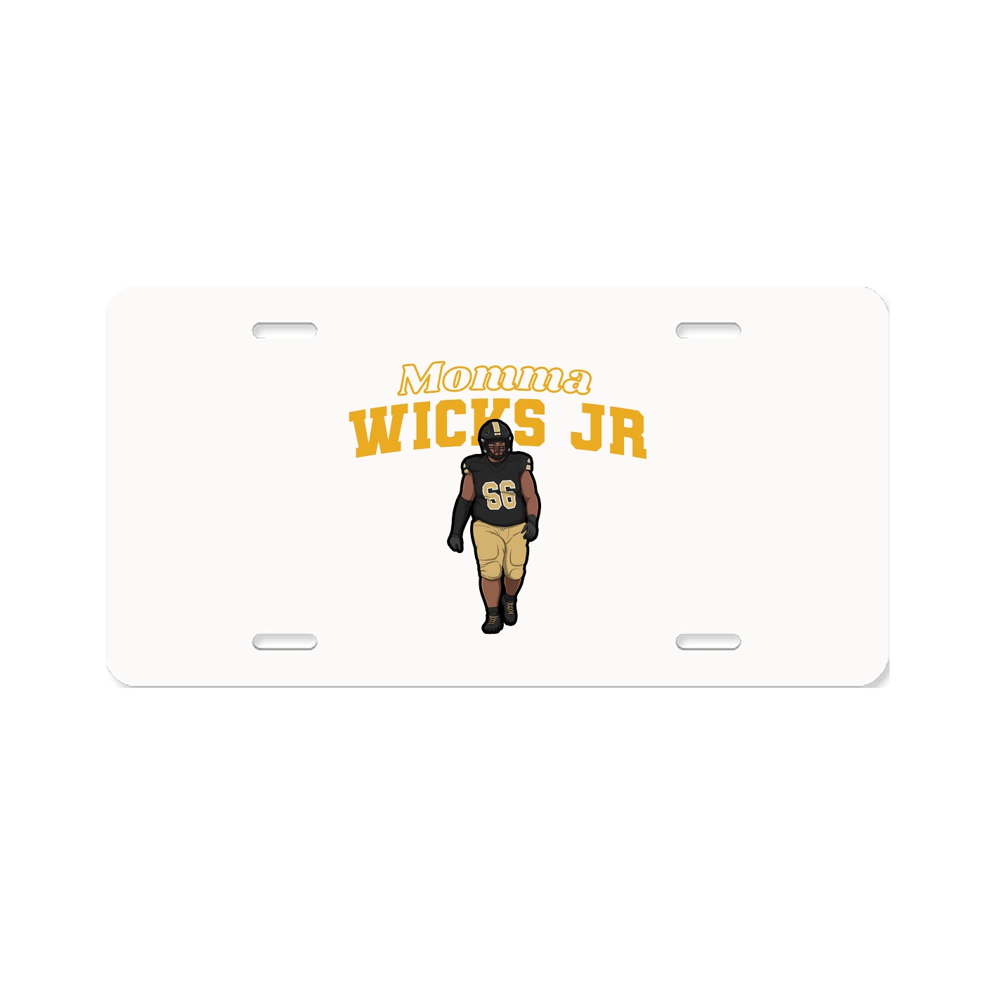 License Plate — Mothers Day Block in Classic