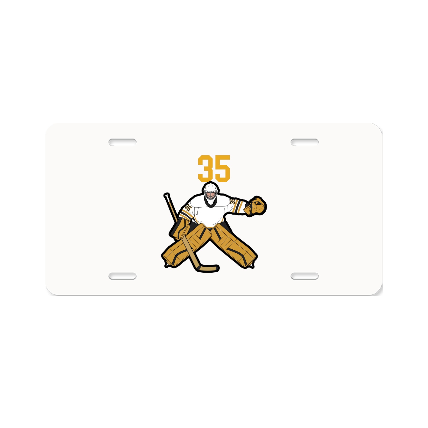 License Plate — Number Top in Classic