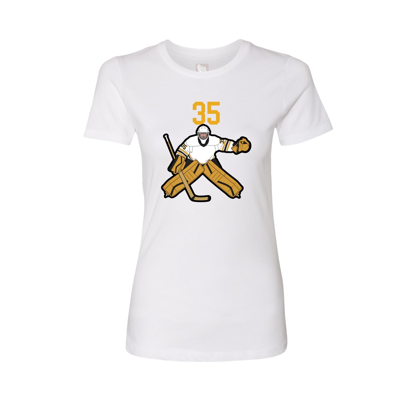 Womens Tee — Number Top in White