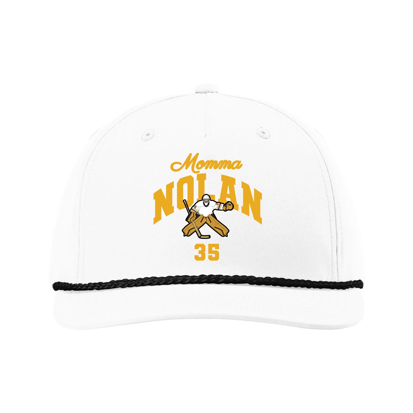 Five-Panel Classic Rope Cap — Mothers Day Arch in White