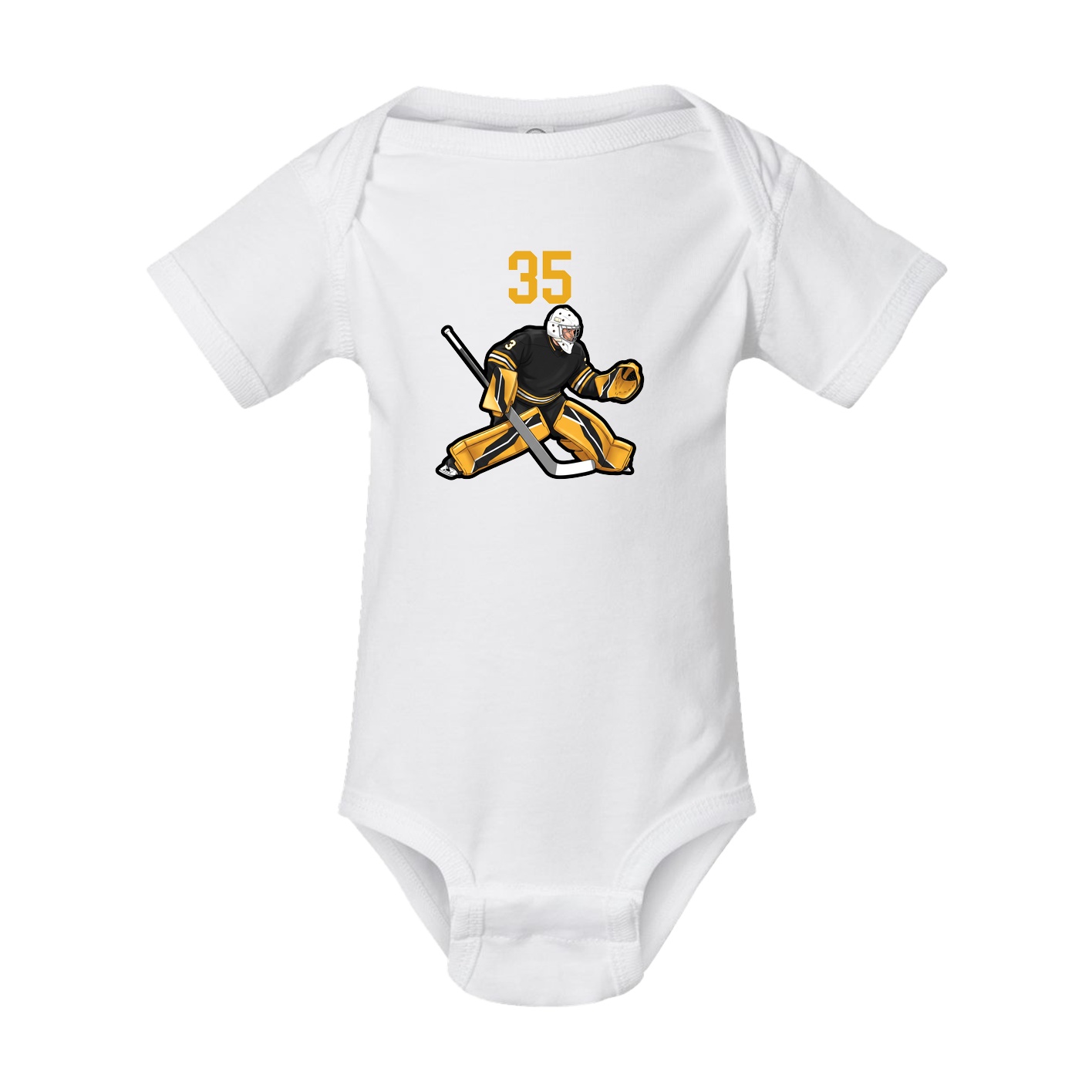 Baby Onesie — Number Top in White