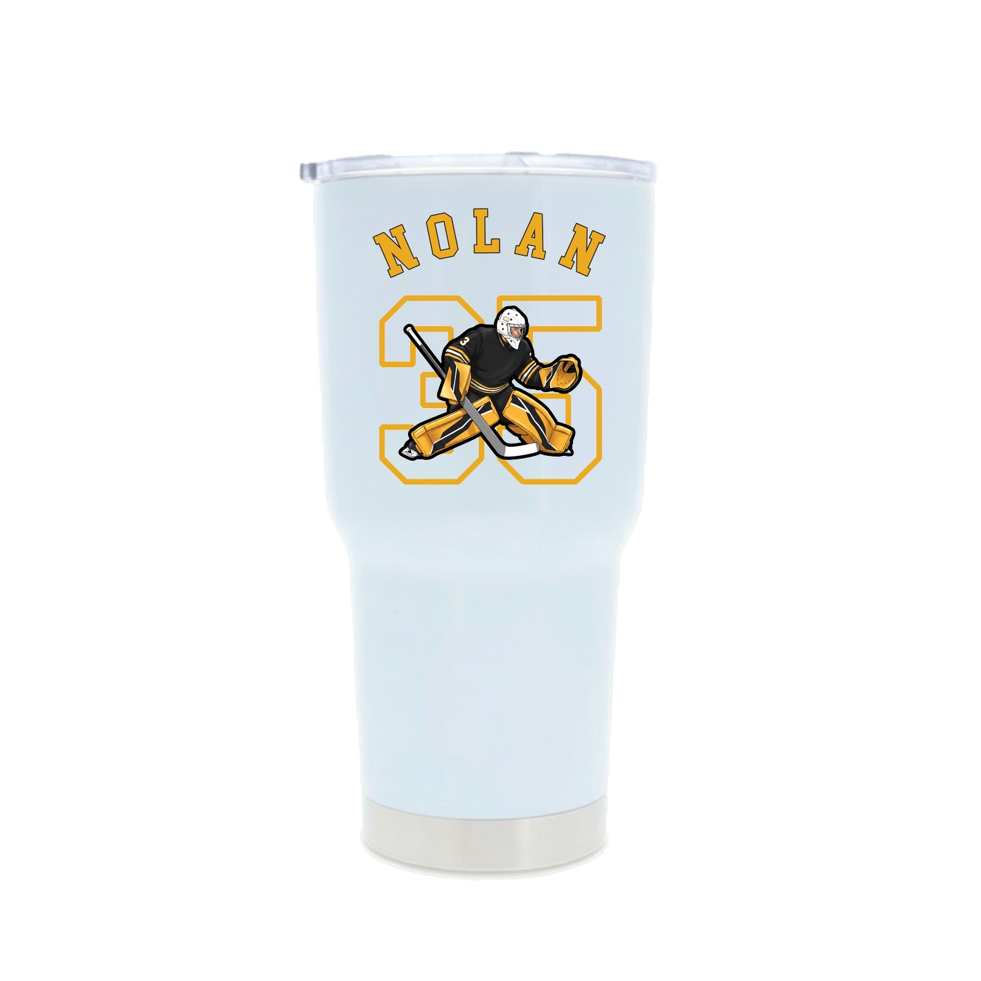 30oz Stainless Steel Tumbler — Shirsey Arch in White