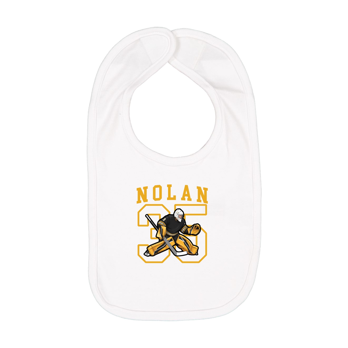 Infant Bib — Shirsey in White