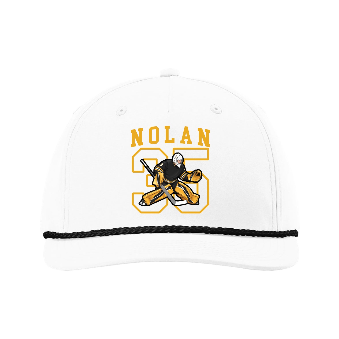 Five-Panel Classic Rope Cap — Shirsey in White
