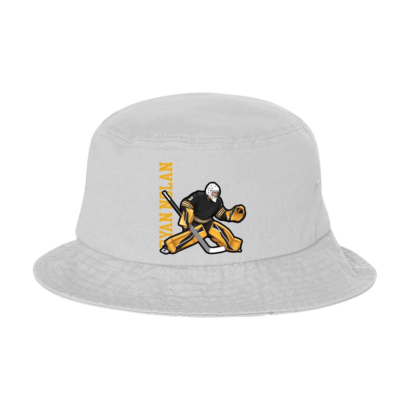 Bucket Cap — Name Vertical in White