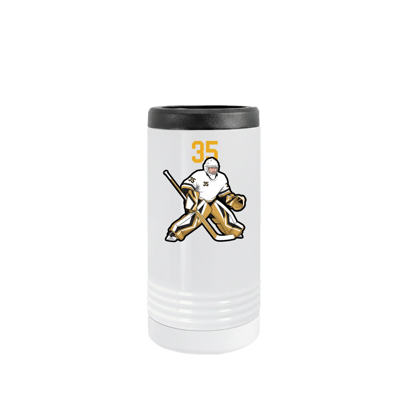 Slim Beverage Holder — Number Top in White
