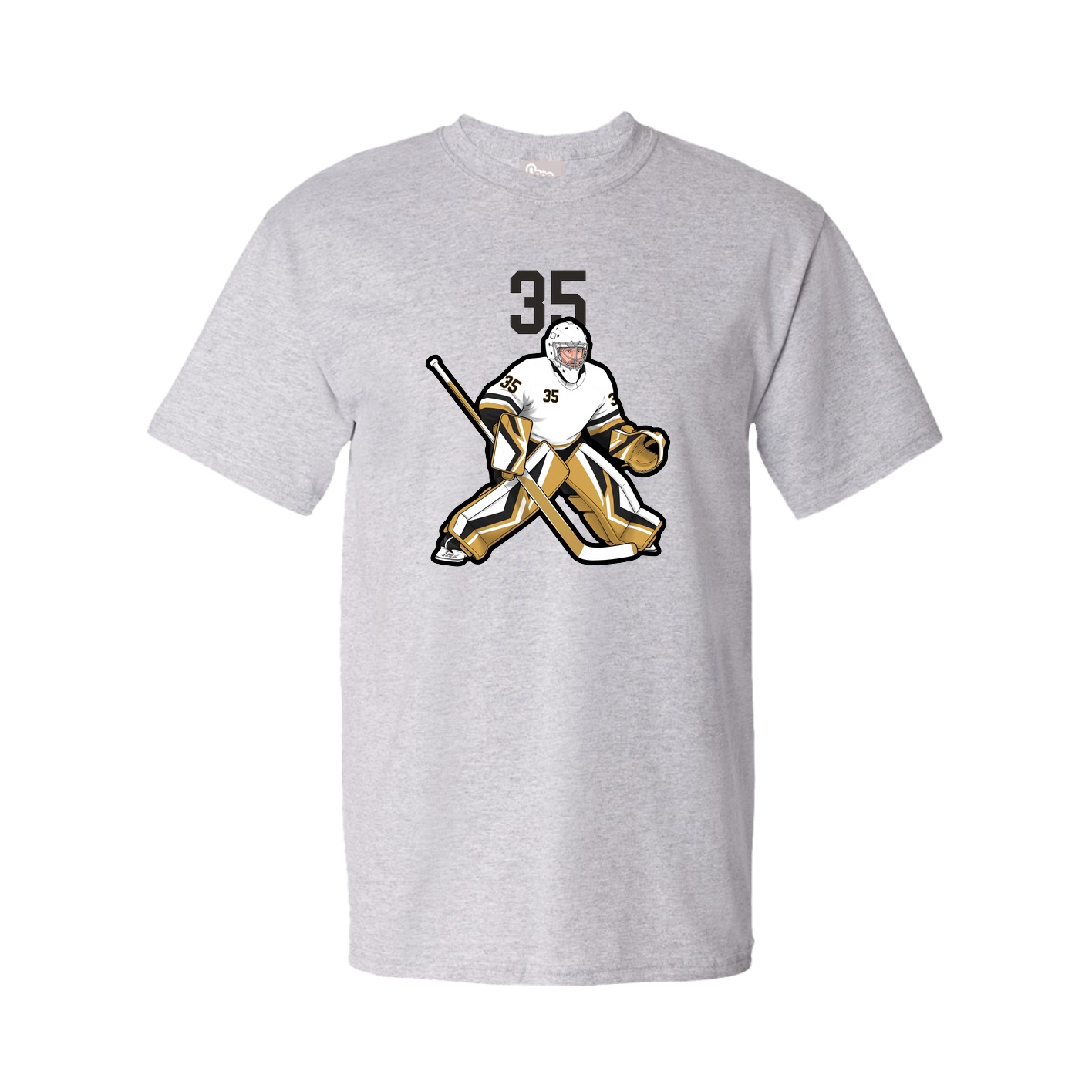 Youth Tee — Number Top in Grey