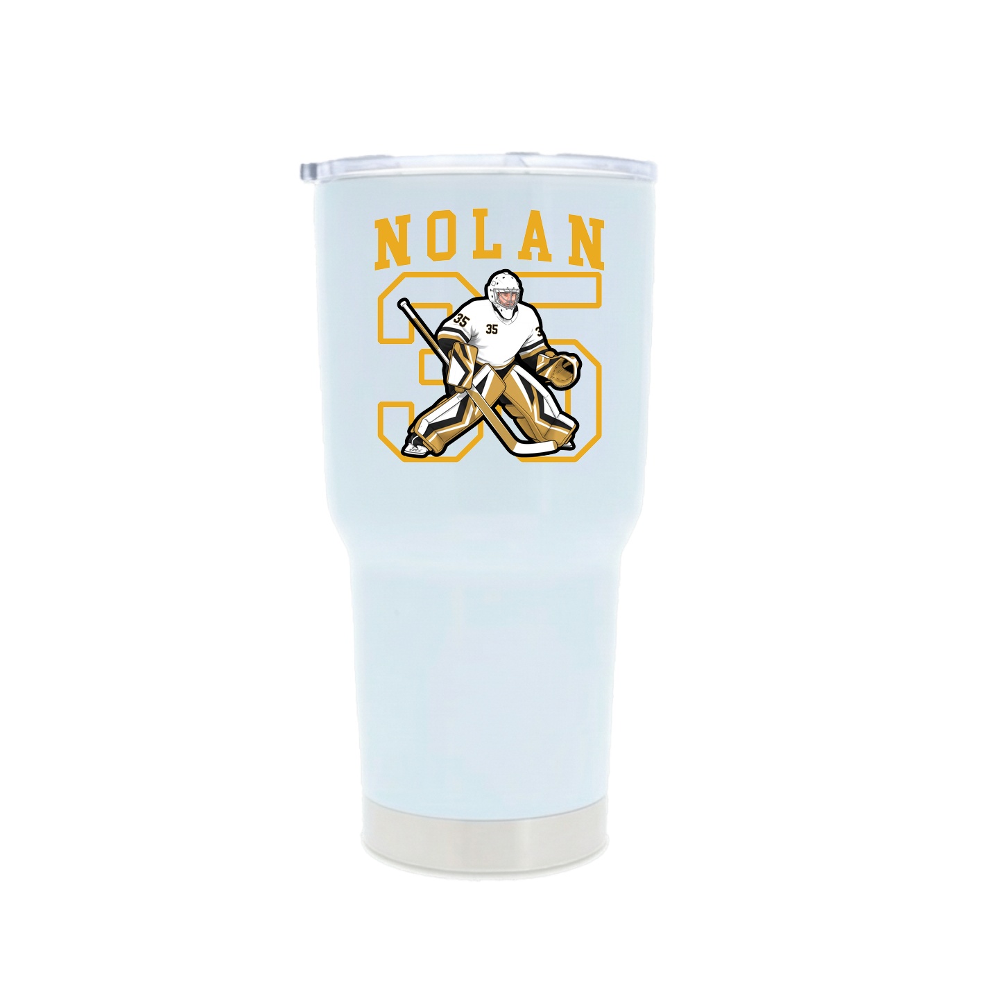 30oz Stainless Steel Tumbler — Shirsey in White