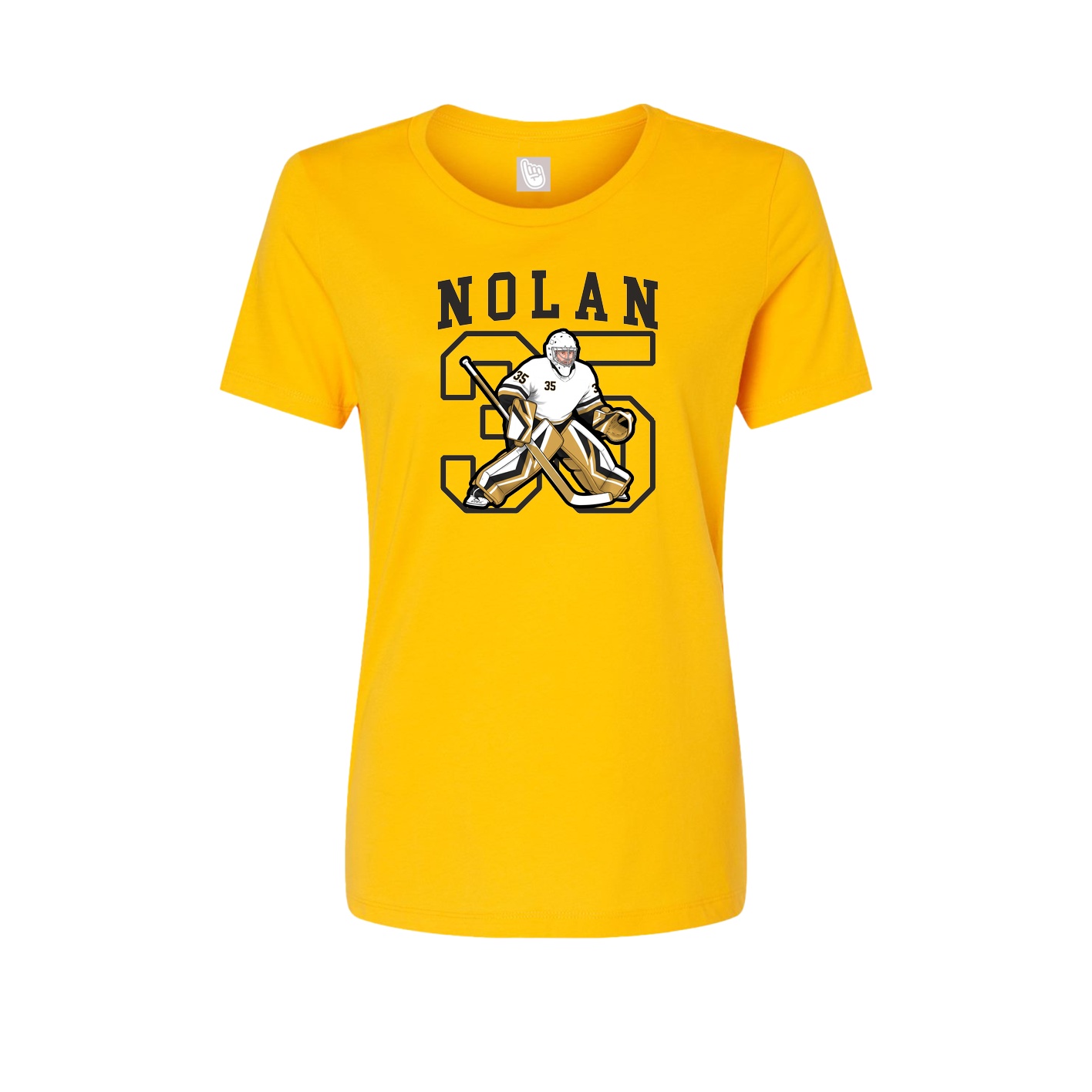 Fitted Women's Tee — Shirsey in Gold