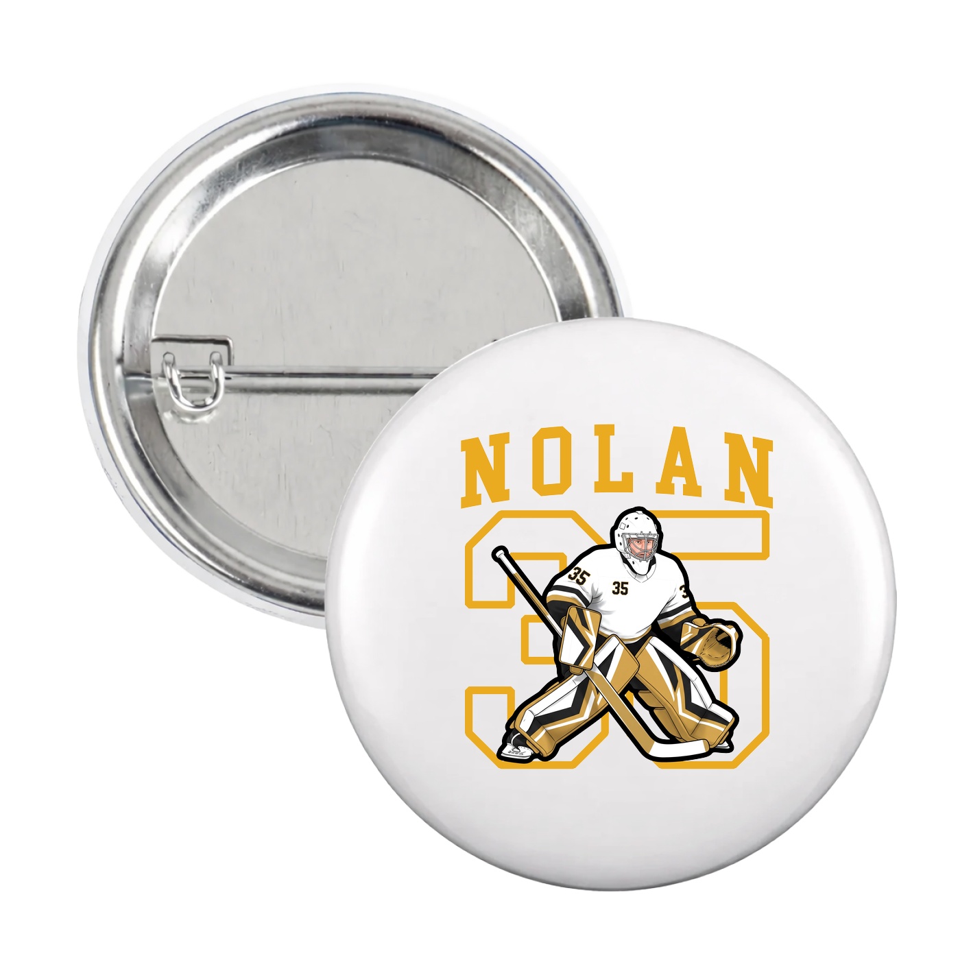 Game Day Button — Shirsey in White
