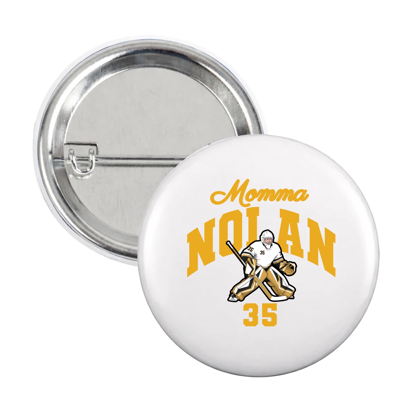 Game Day Button — Mothers Day Arch in White