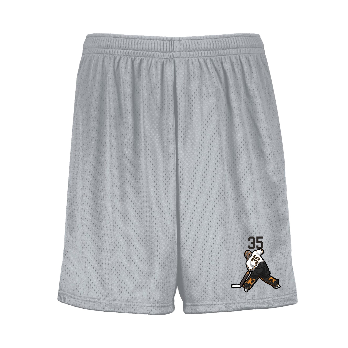 Shorts — Number Top in Silver