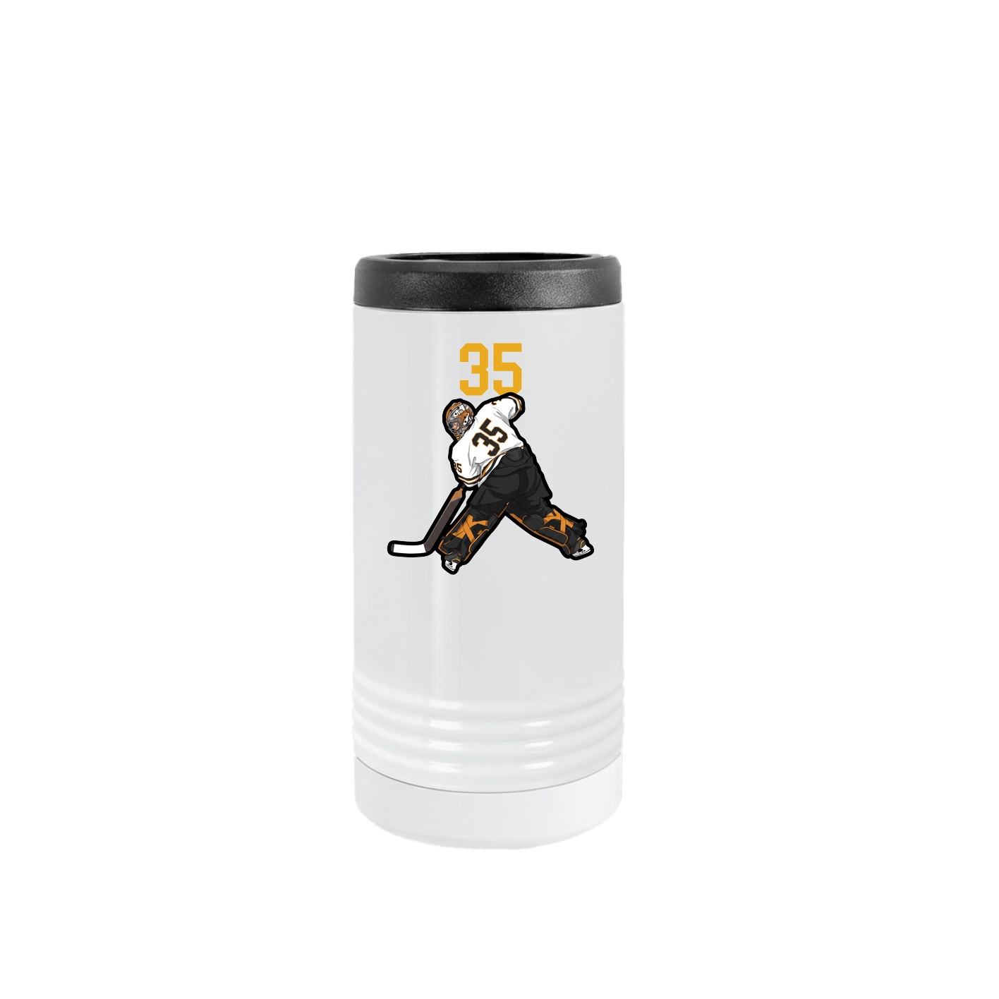 Slim Beverage Holder — Number Top in White