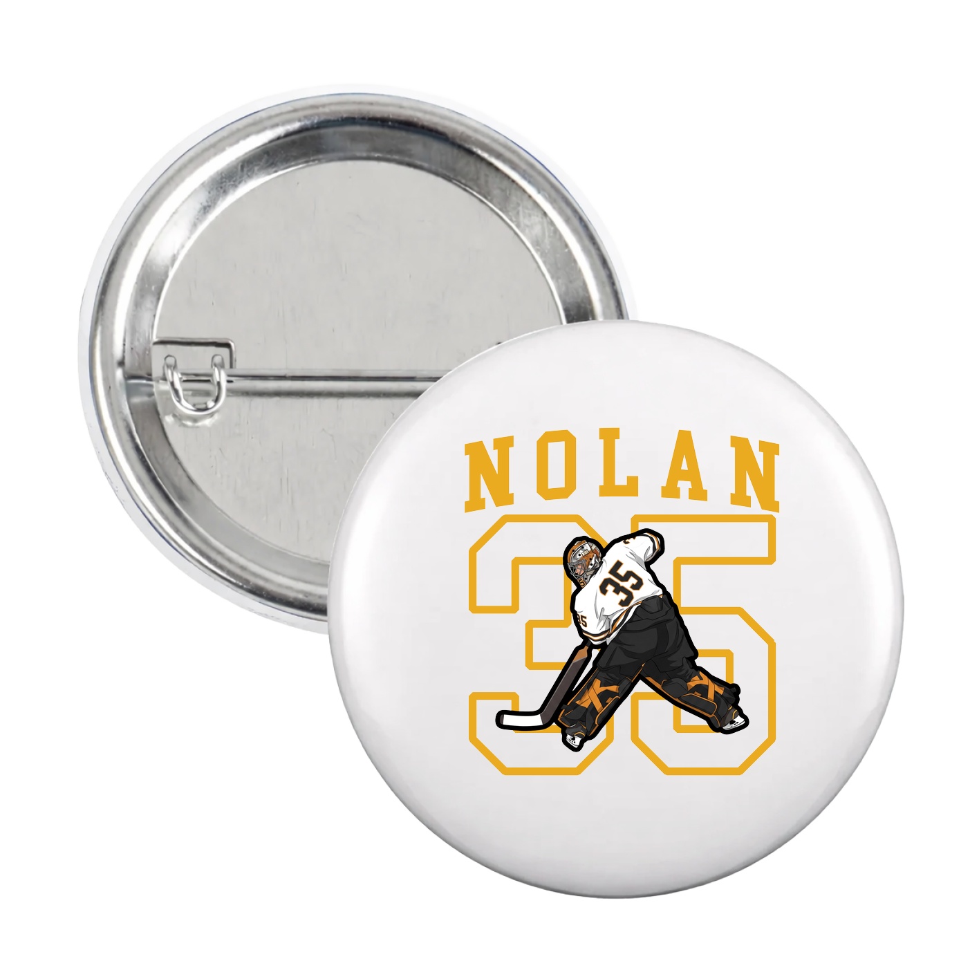 Game Day Button — Shirsey in White