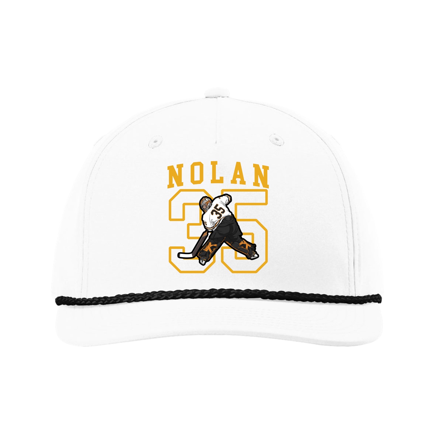 Five-Panel Classic Rope Cap — Shirsey in White