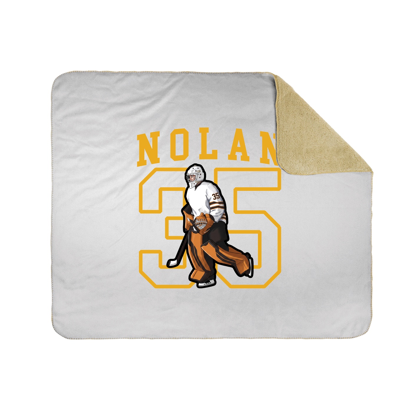 Throw Blanket — Shirsey in White