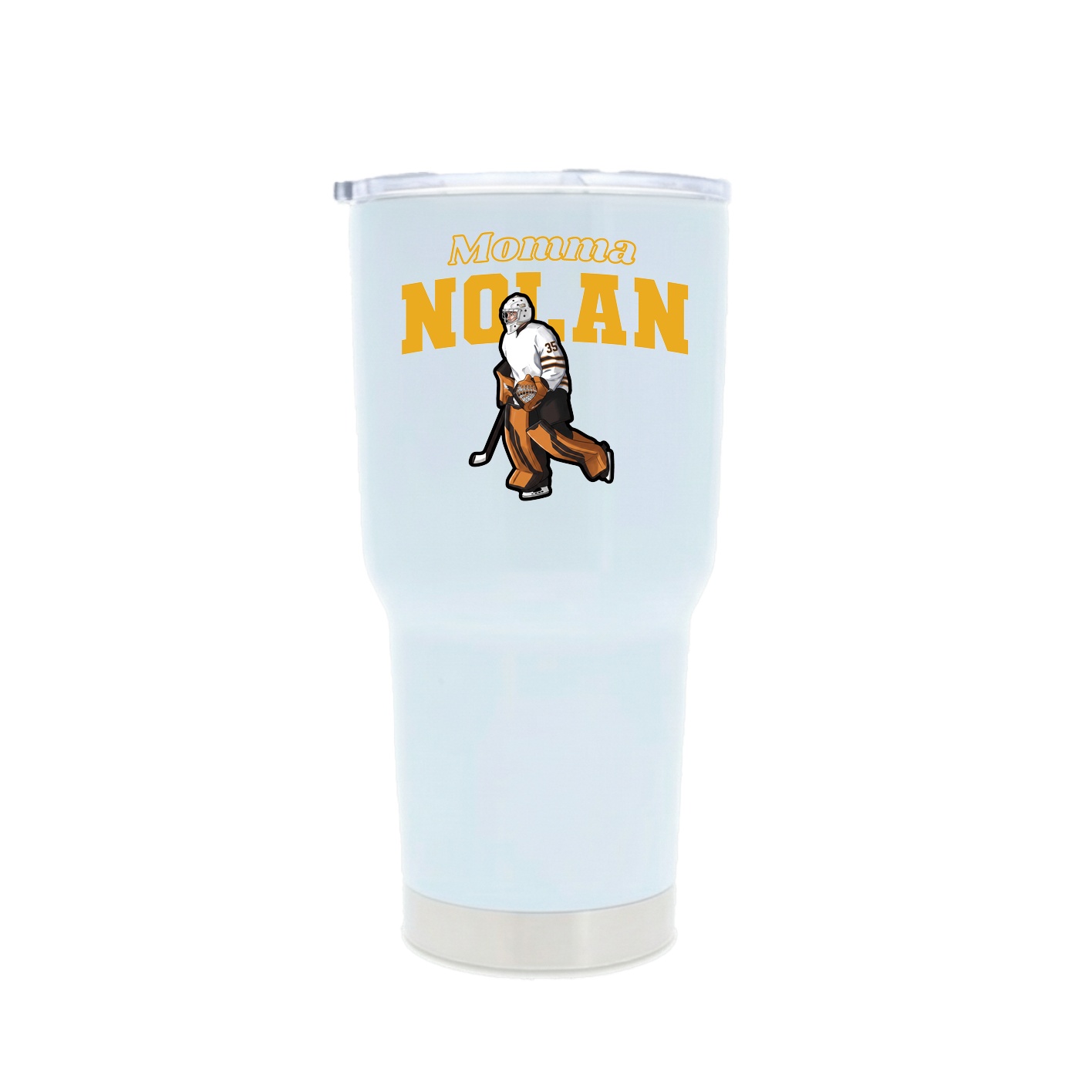 30oz Stainless Steel Tumbler — Mothers Day Block in White
