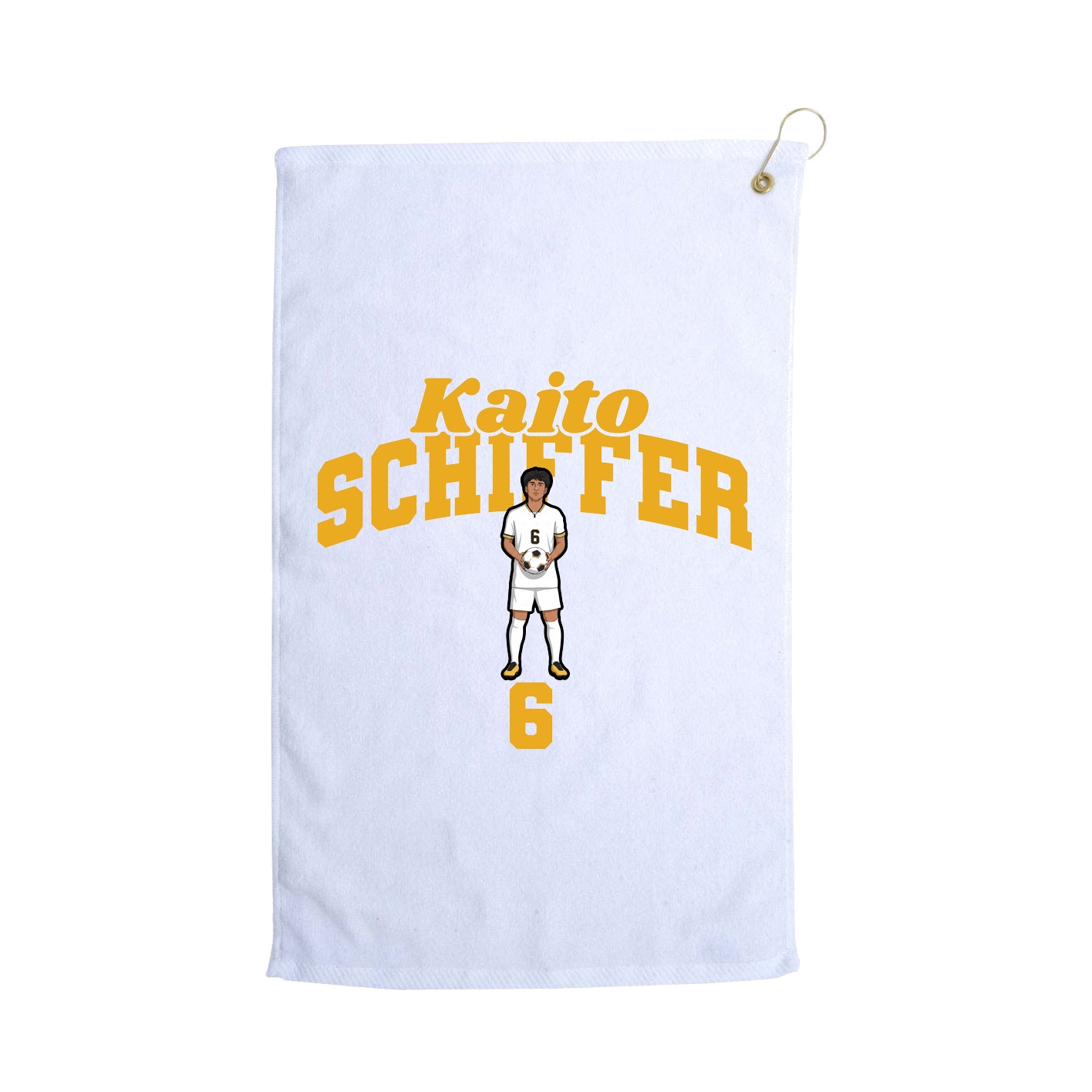 Golf Towel — Signature Arch in White