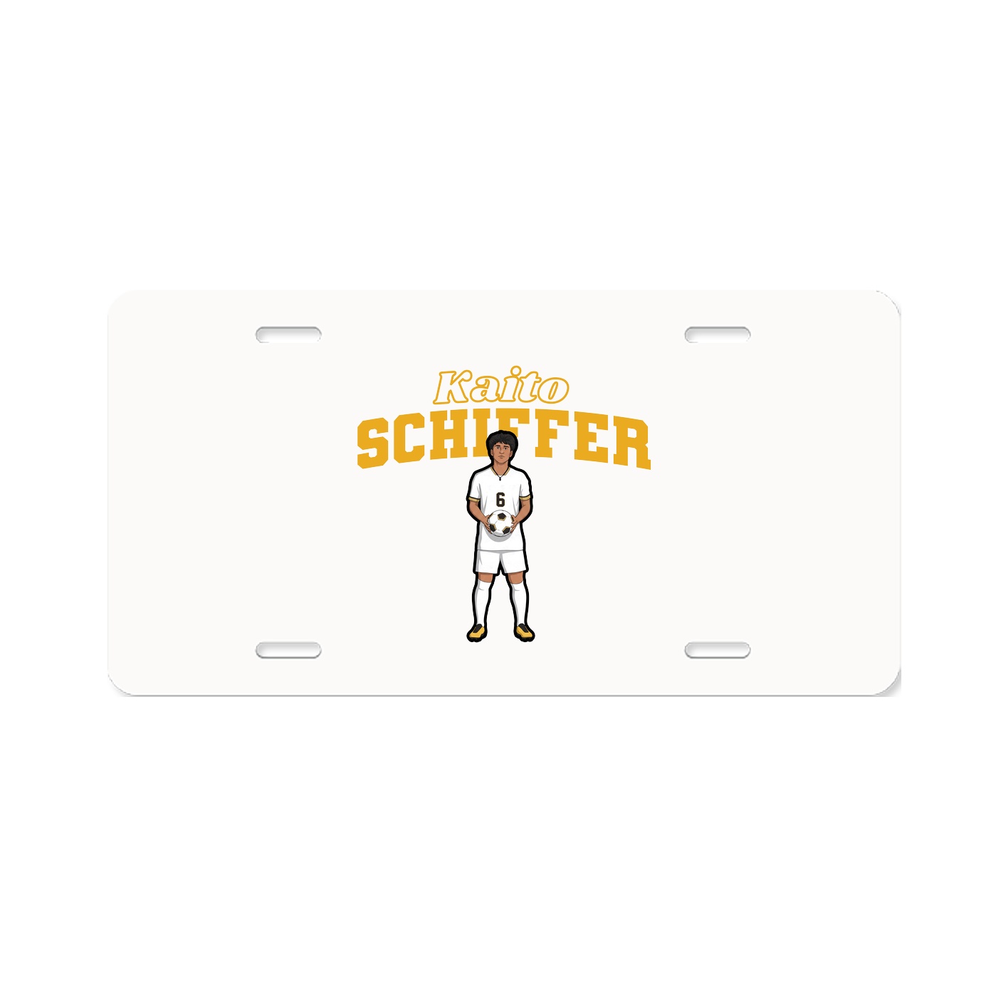 License Plate — Name Arch in Classic