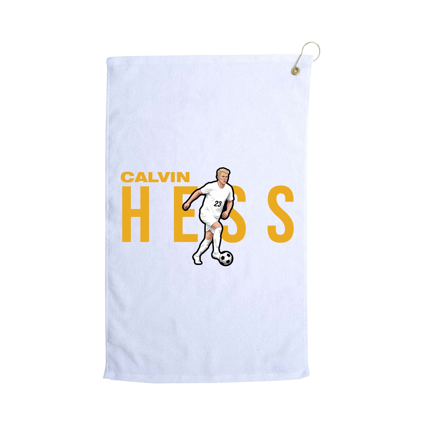 Golf Towel — Player Name in White