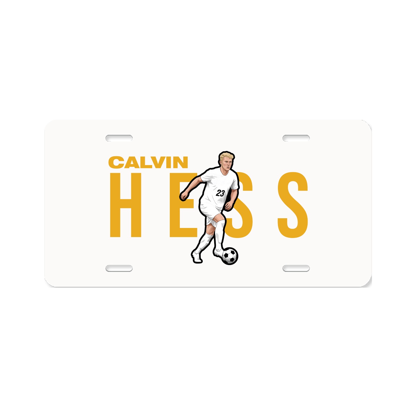 License Plate — Player Name in Classic