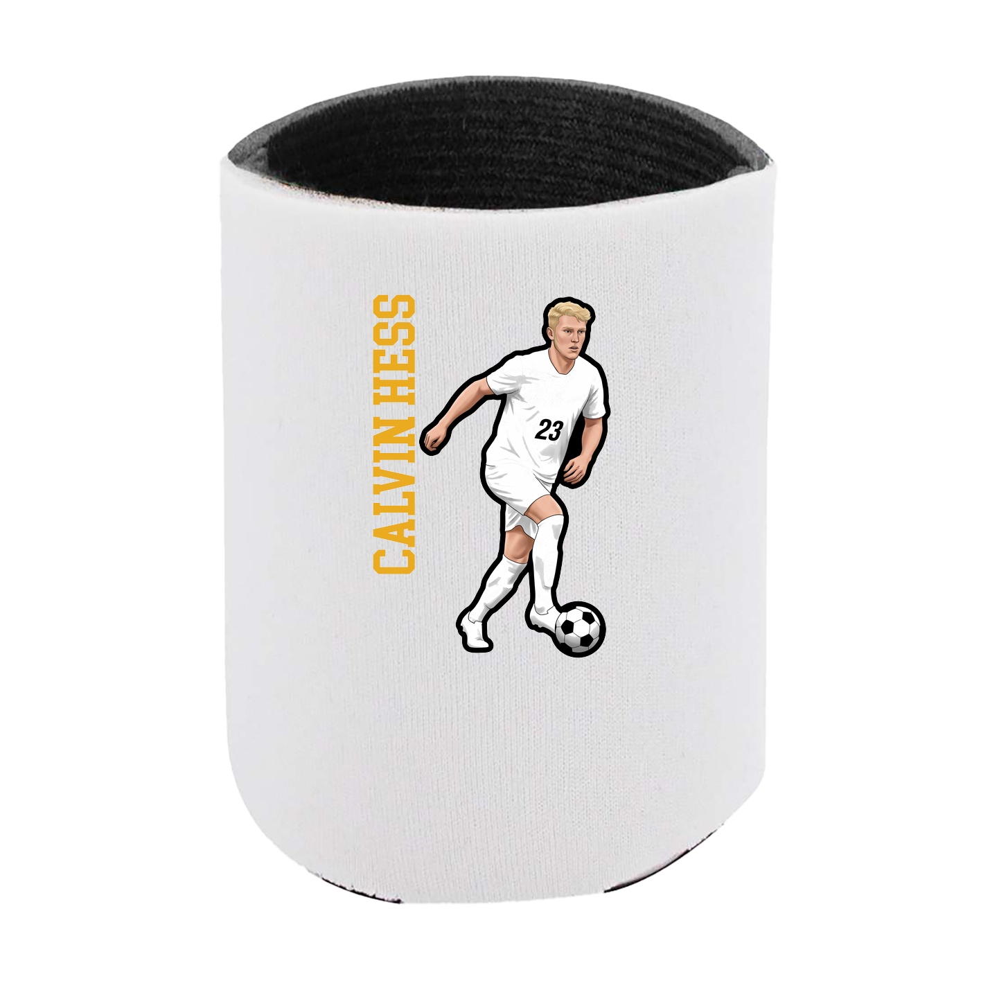 Can Holder — Name Vertical in White