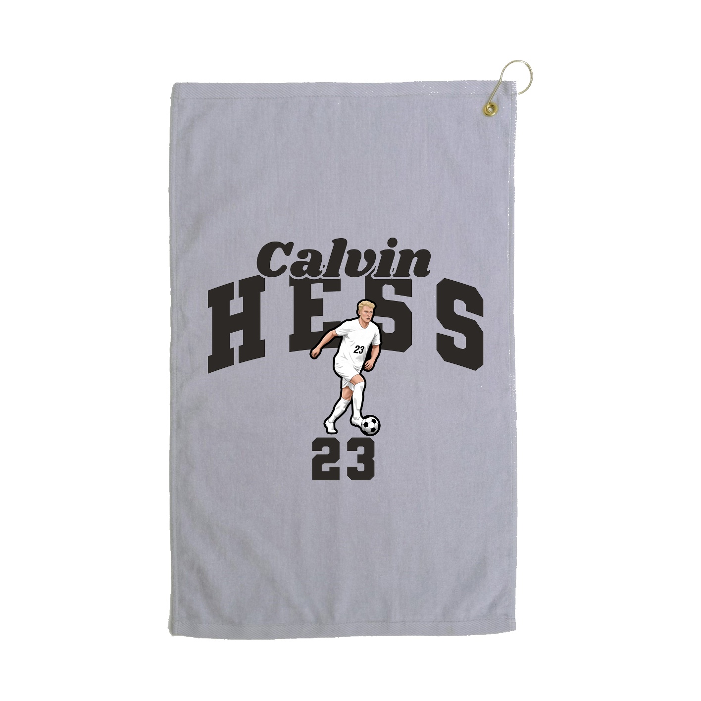 Golf Towel — Signature Arch in Grey
