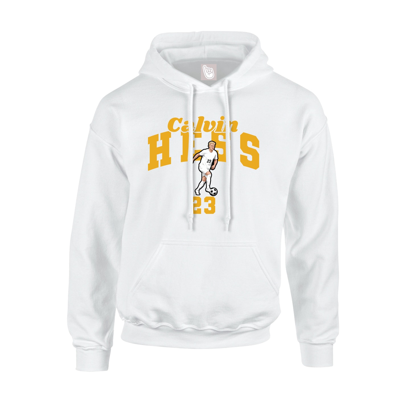 Hoodie — Signature Arch in White