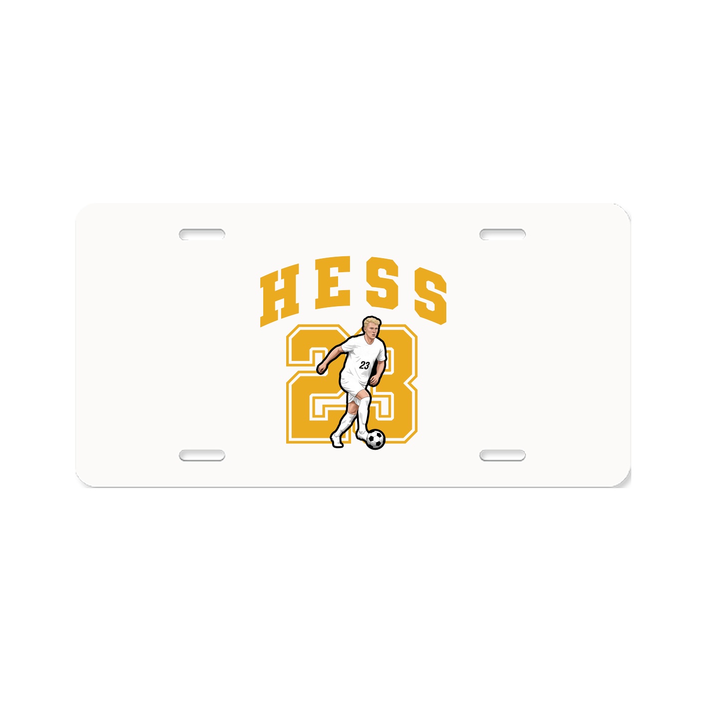 License Plate — Number in Classic
