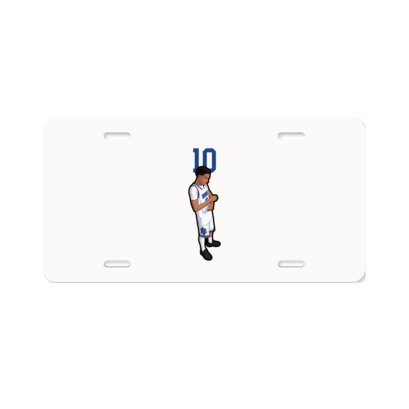 License Plate — Number Top in Classic