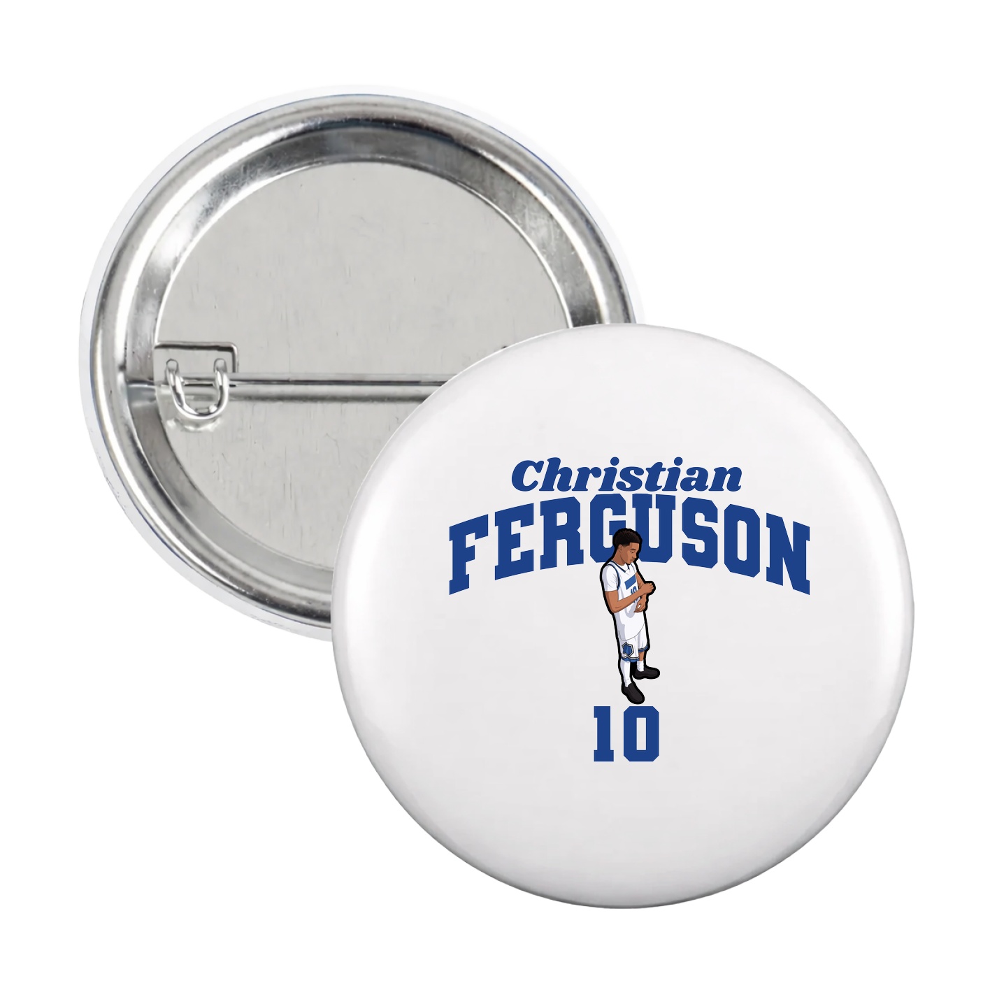 Game Day Button — Signature Arch in White