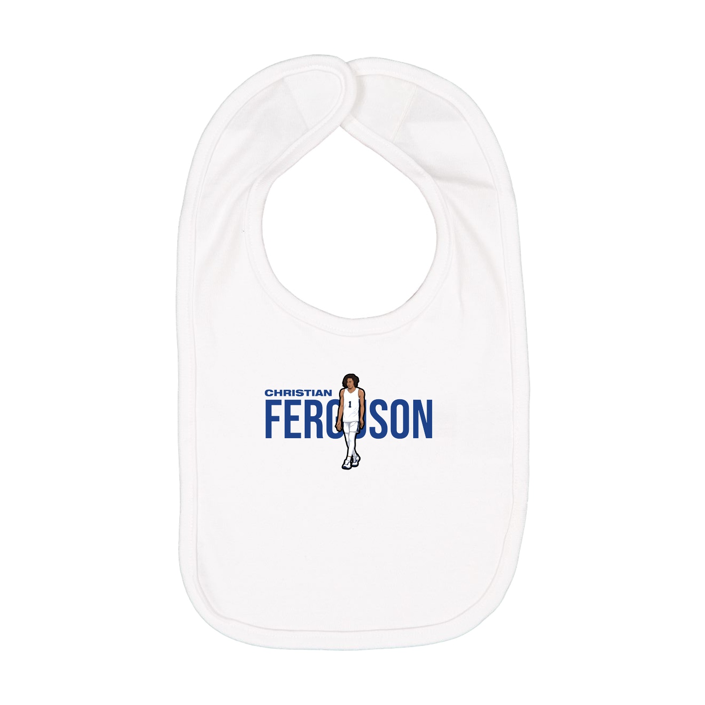 Infant Bib — Player Name in White