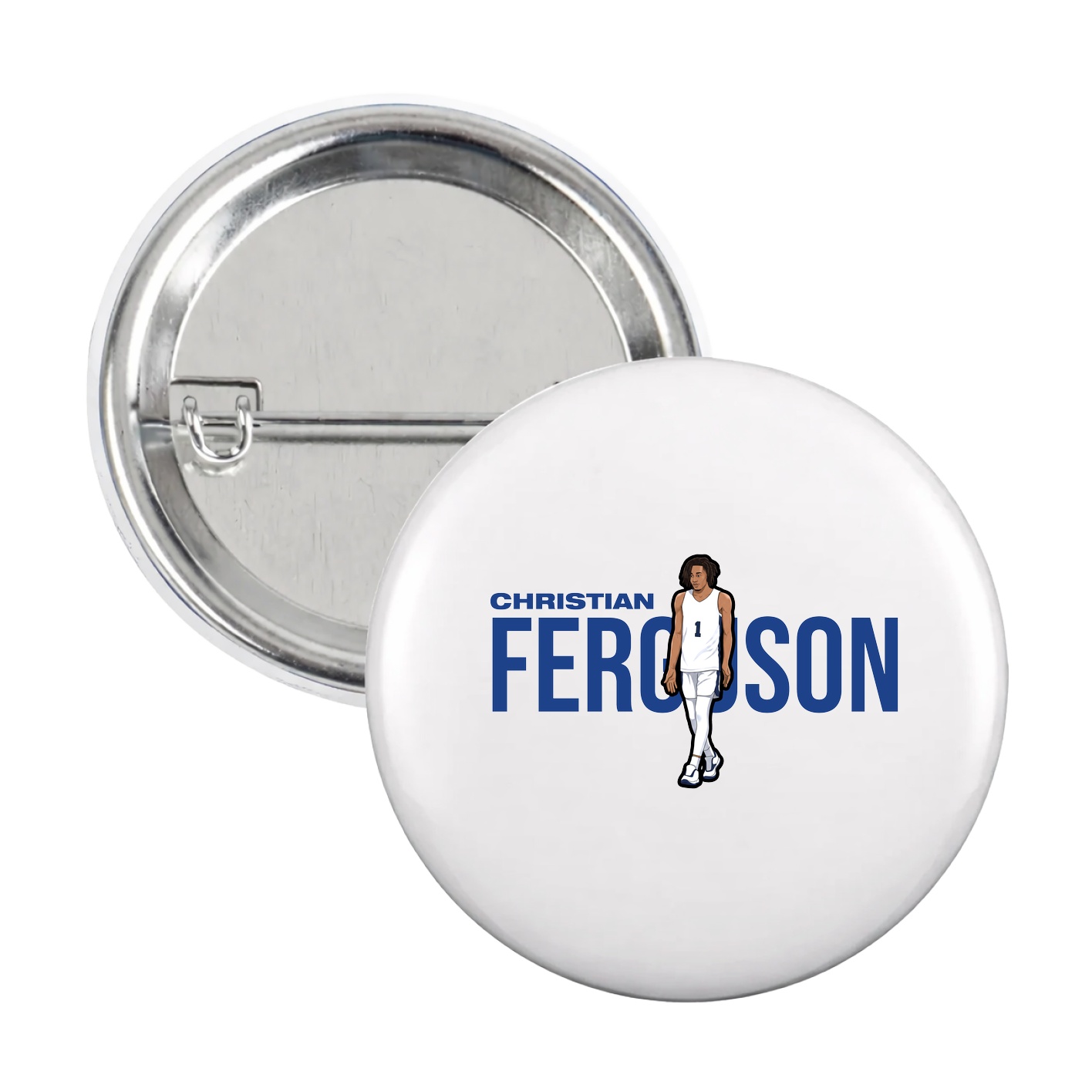 Game Day Button — Player Name in White