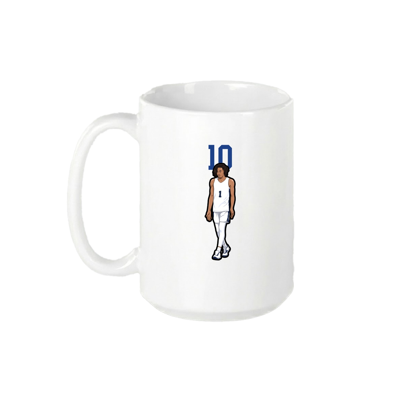 15oz Coffee Mug — Number Top in White