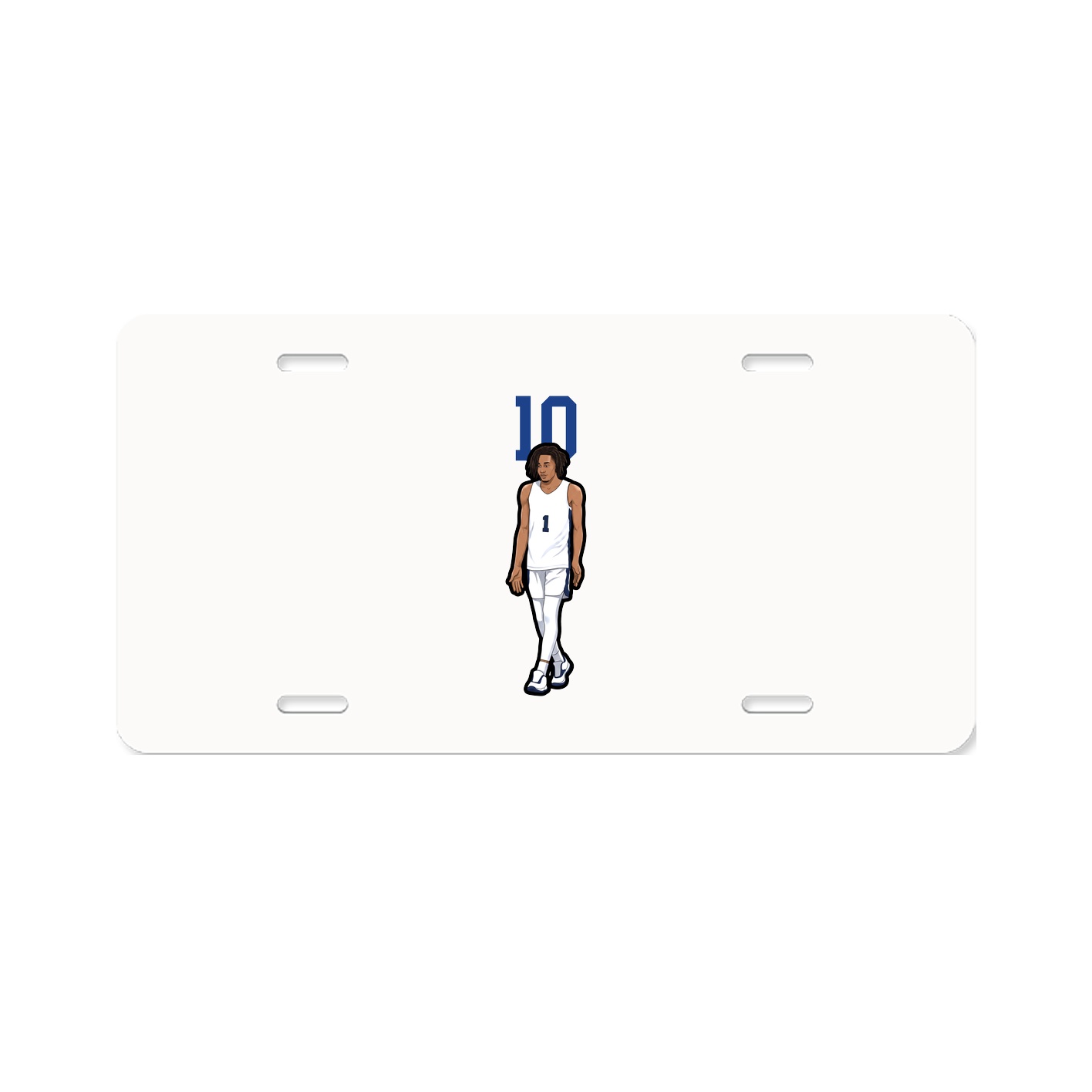 License Plate — Number Top in Classic