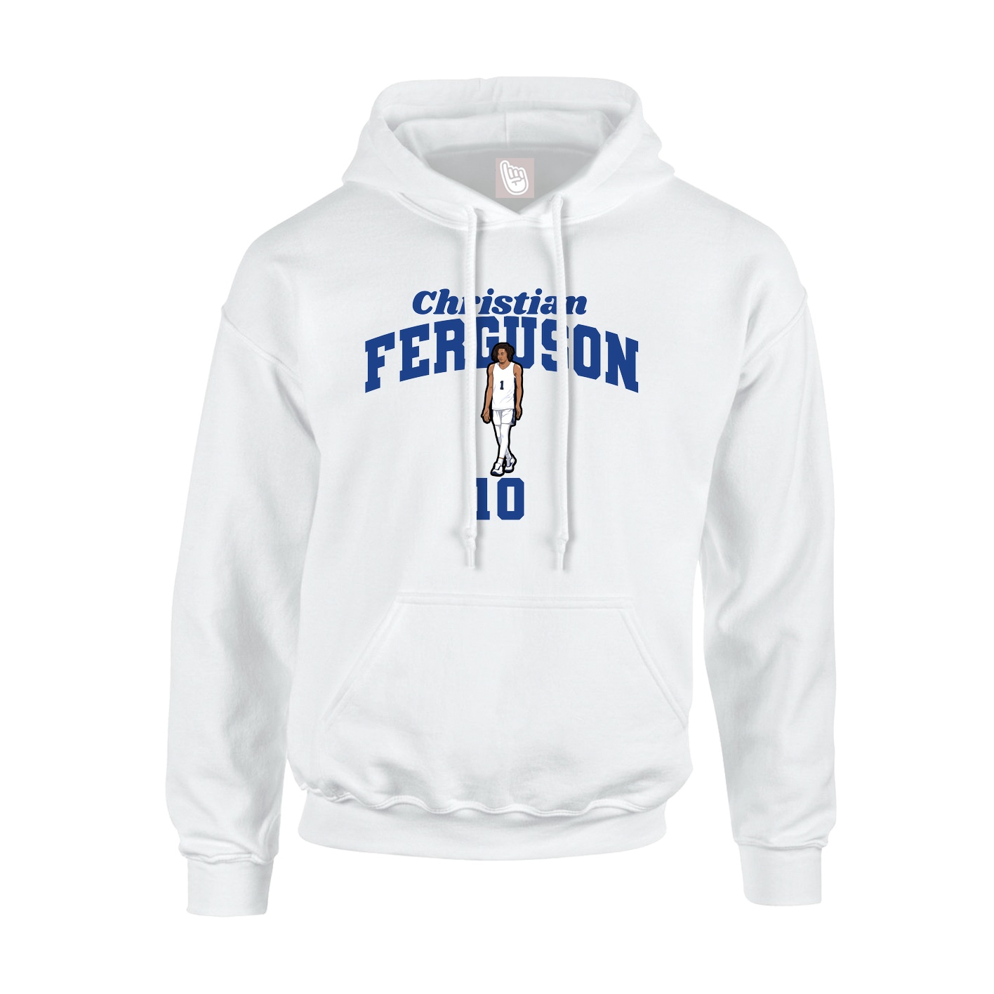 Youth Hoodie — Signature Arch in White