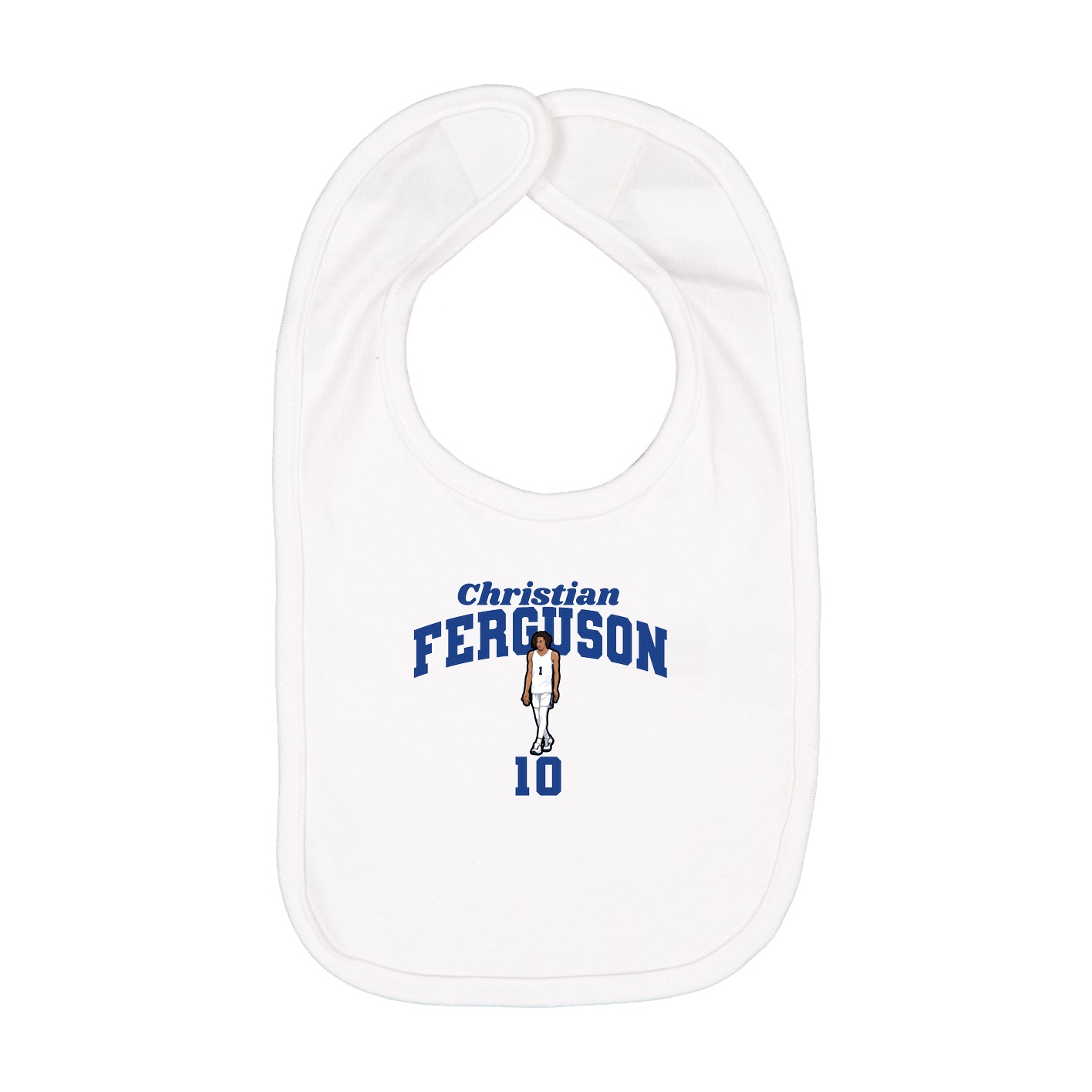 Infant Bib — Signature Arch in White