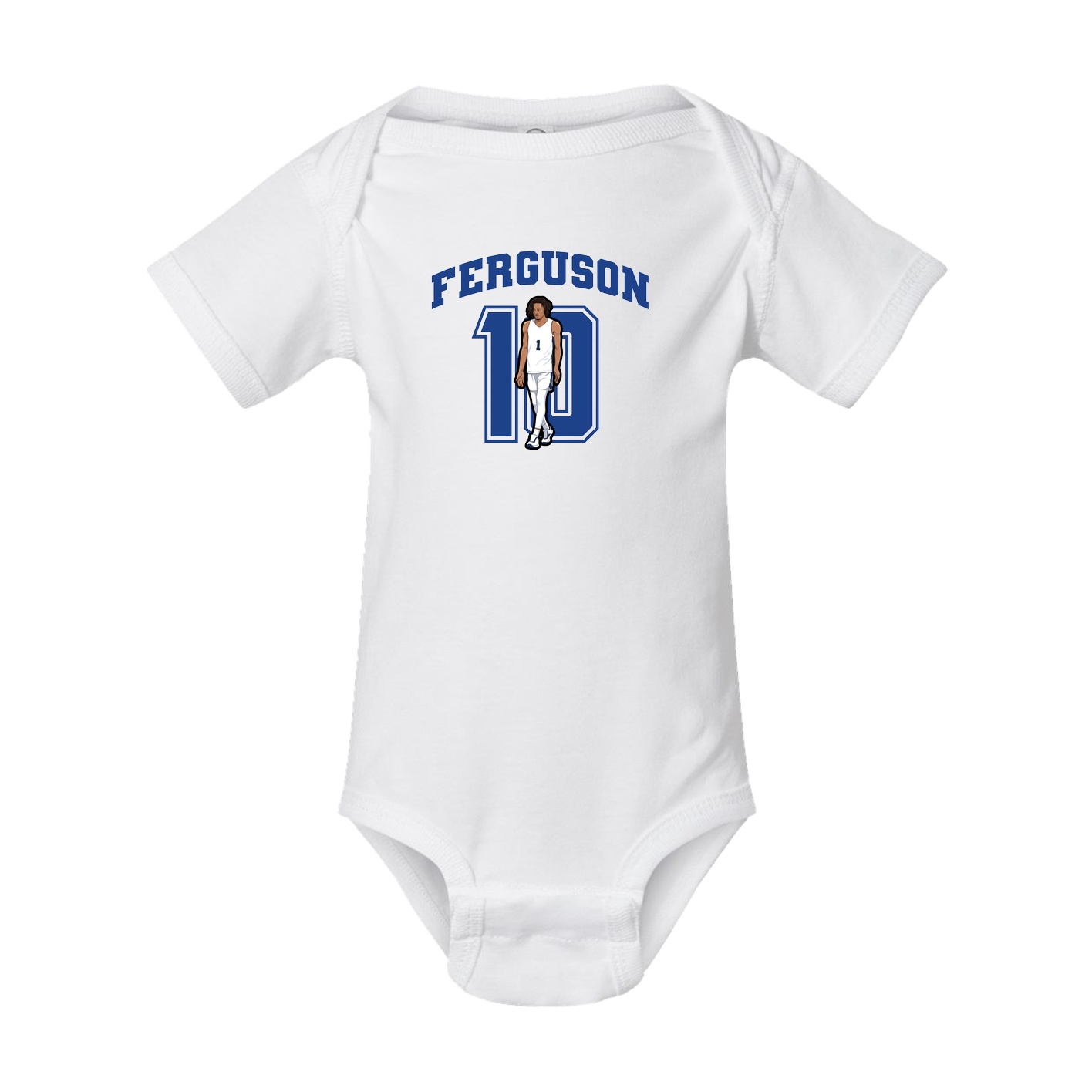 Baby Onesie — Number in White