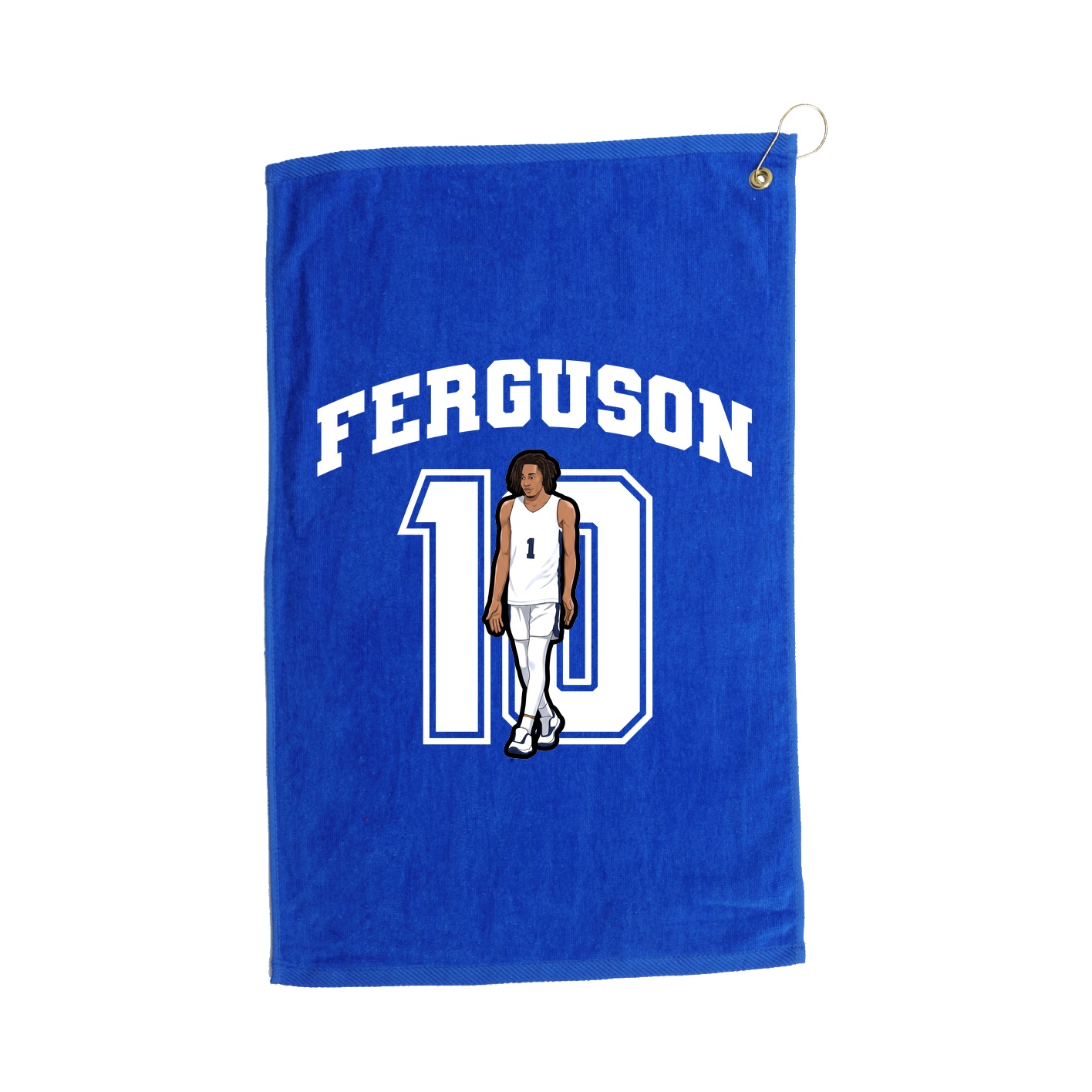 Golf Towel — Number in Royal