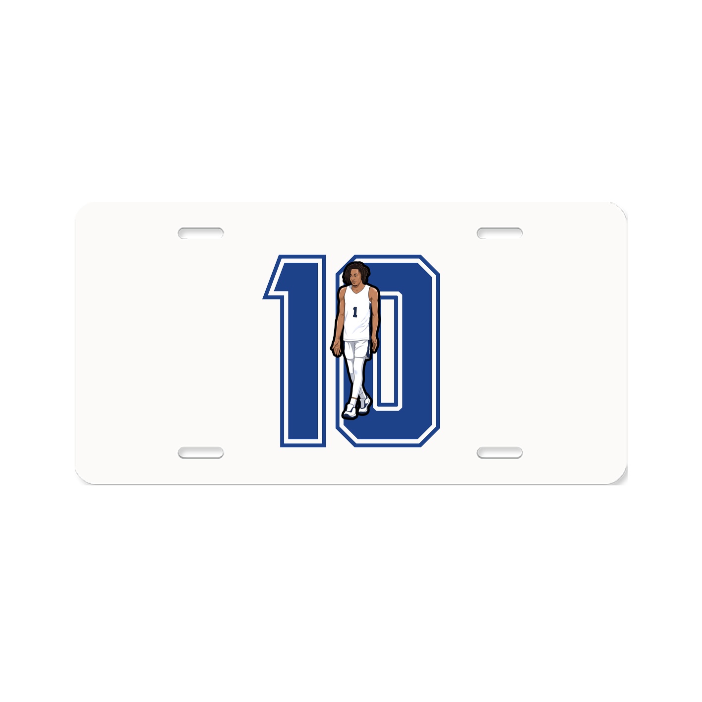License Plate — Number in Classic