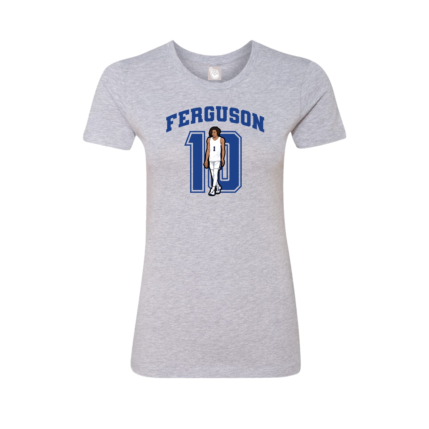 Womens Tee — Number in Grey