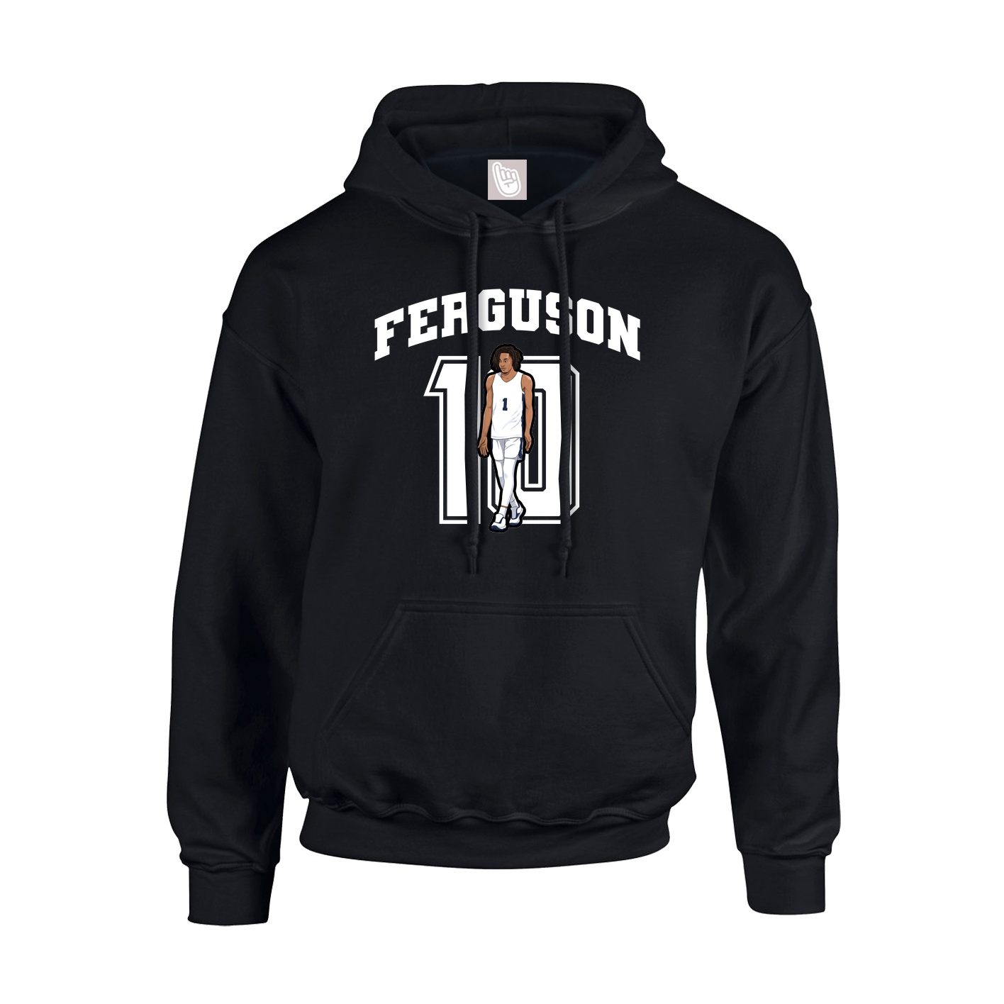 Hoodie — Number in Black