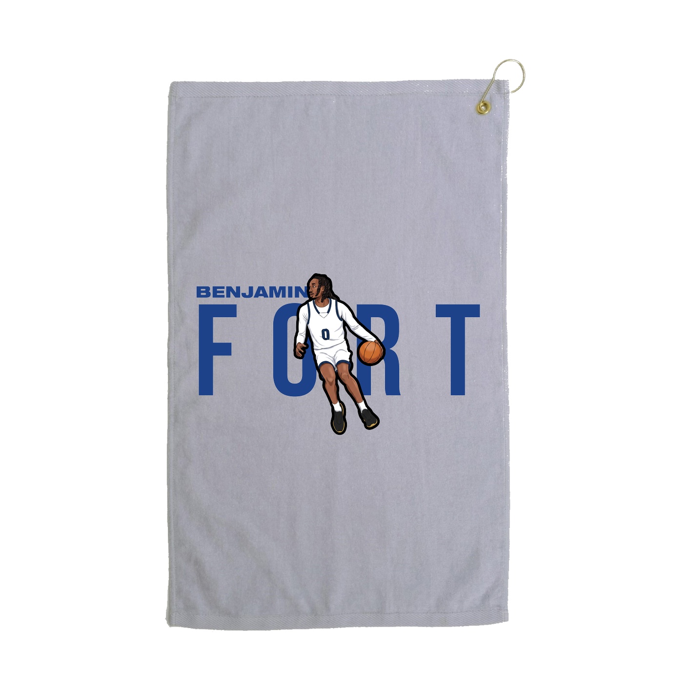 Golf Towel — Player Name in Grey