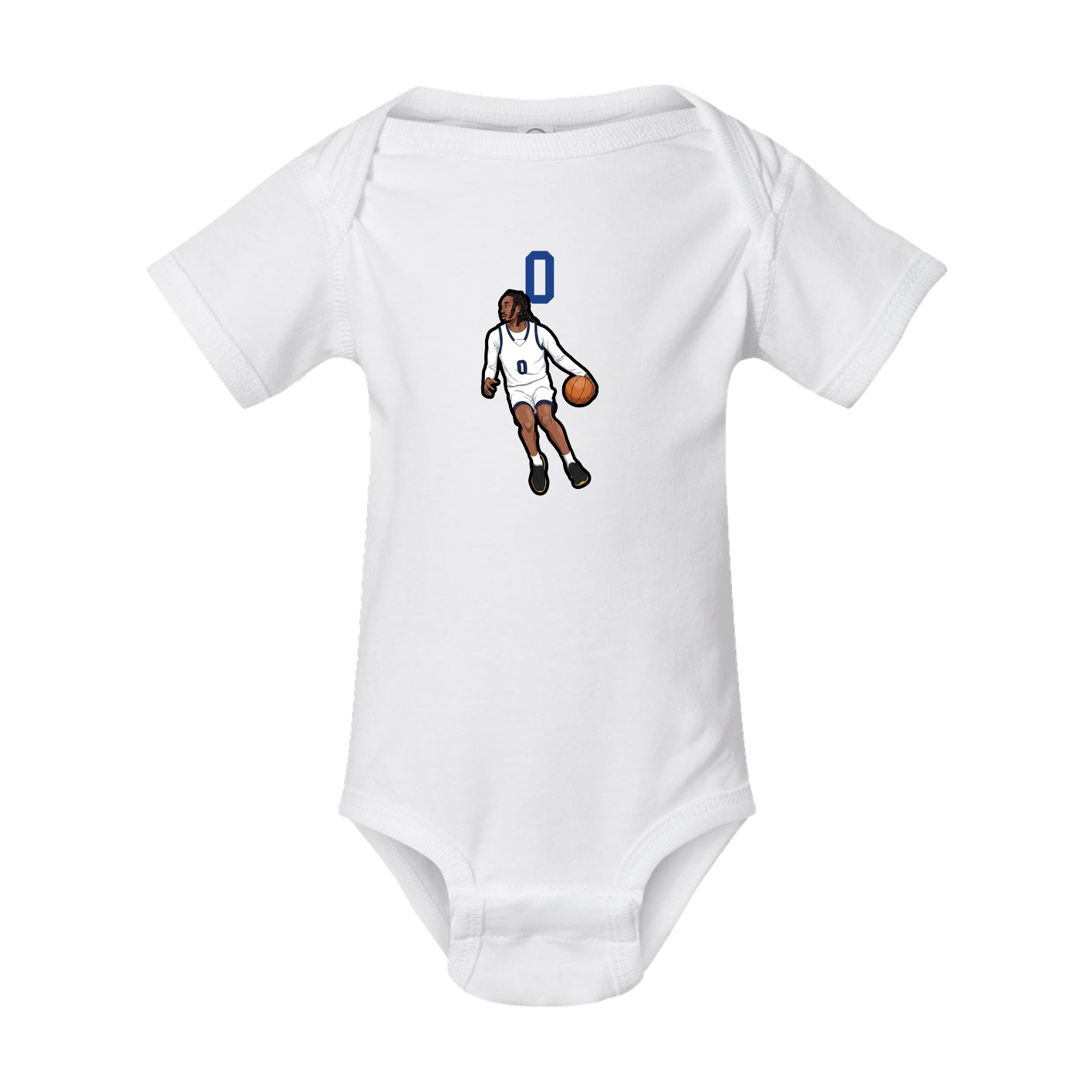 Baby Onesie — Number Top in White