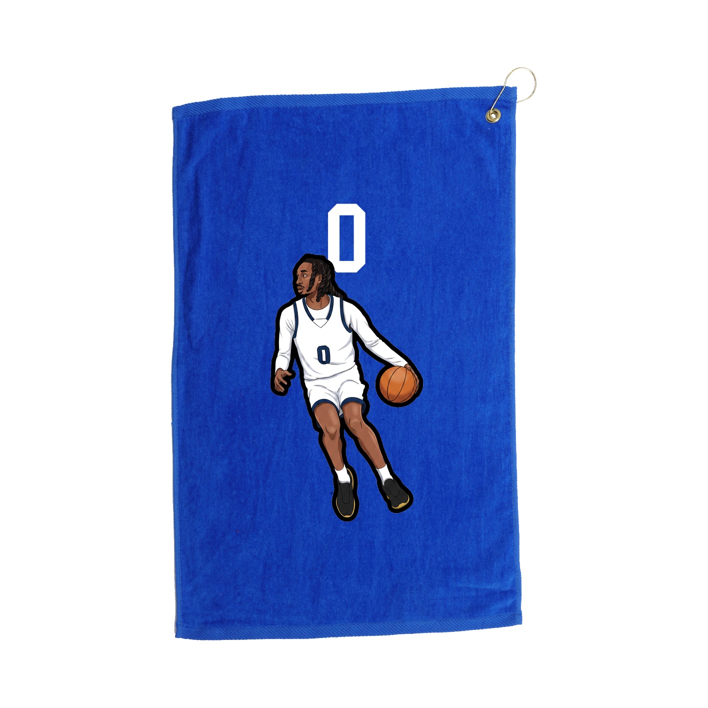 Golf Towel — Number Top in Royal