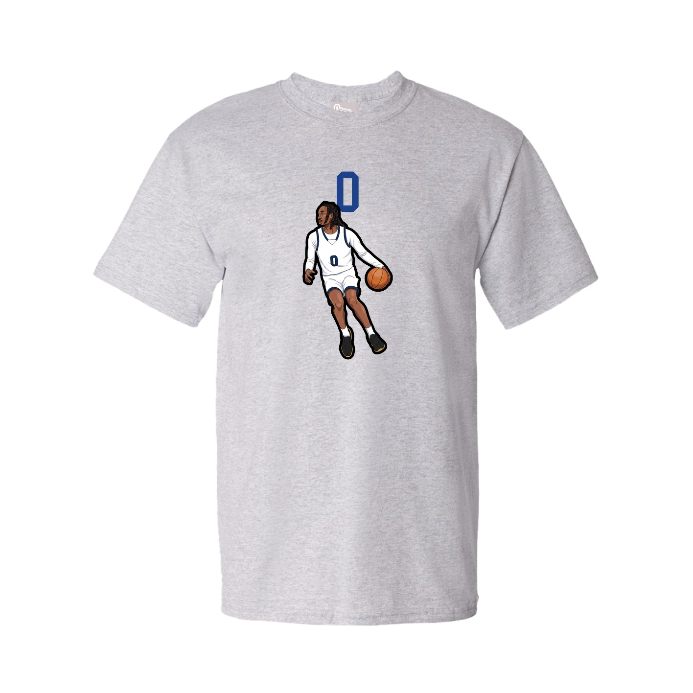 Youth Tee — Number Top in Grey